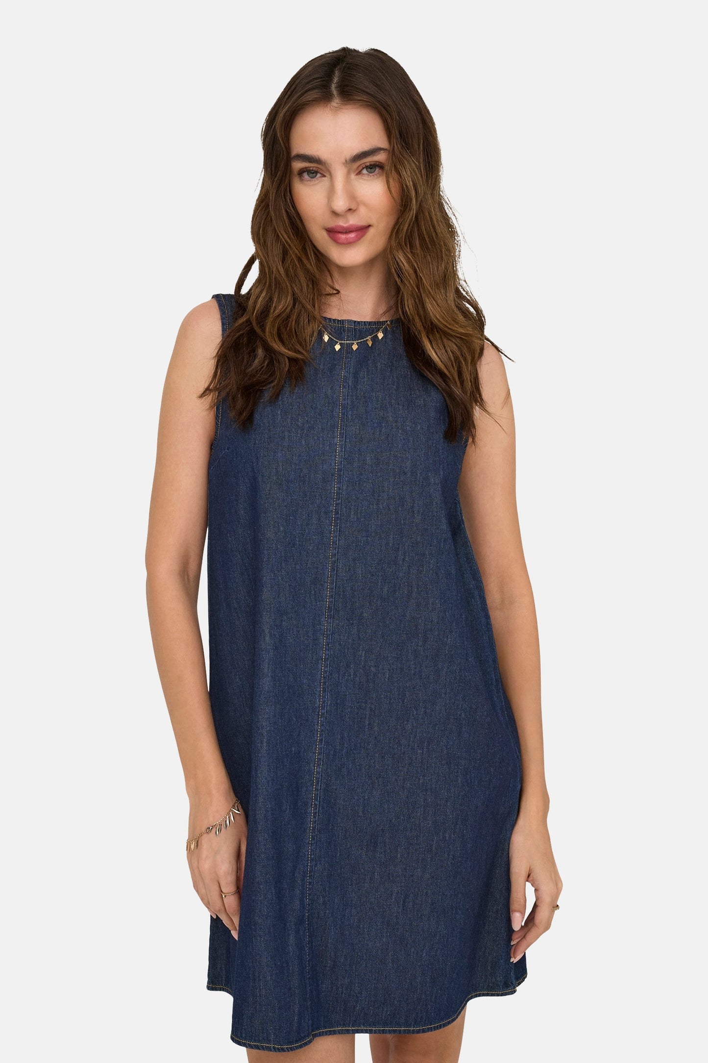Donkerblauw Denim Jurkje