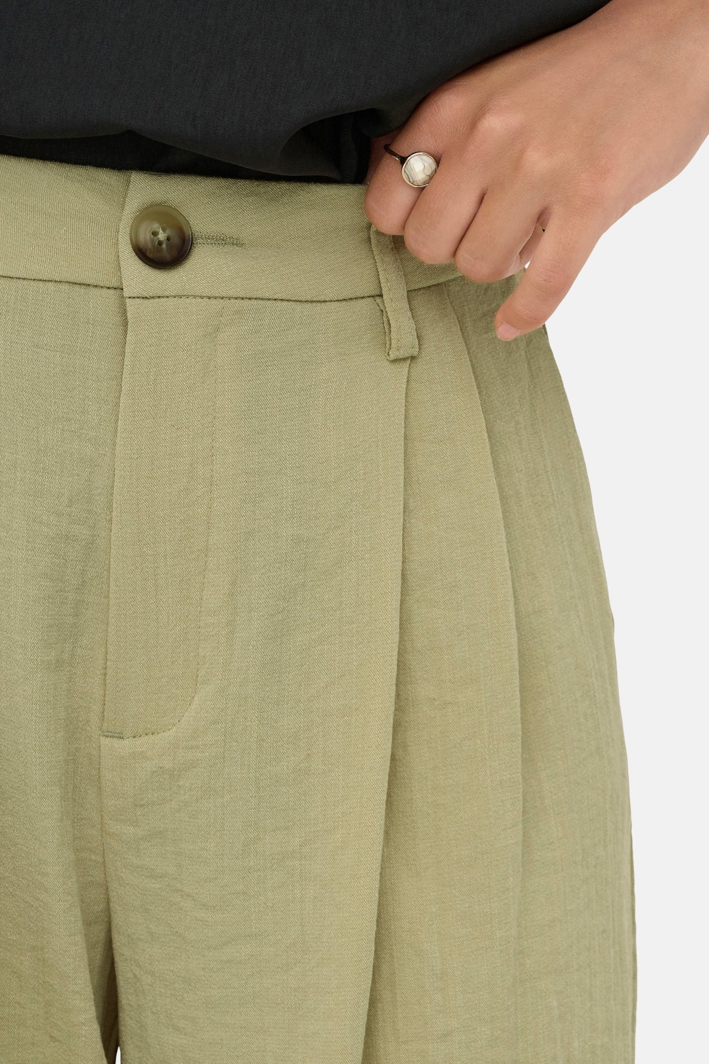 Beige Kostuumbroek