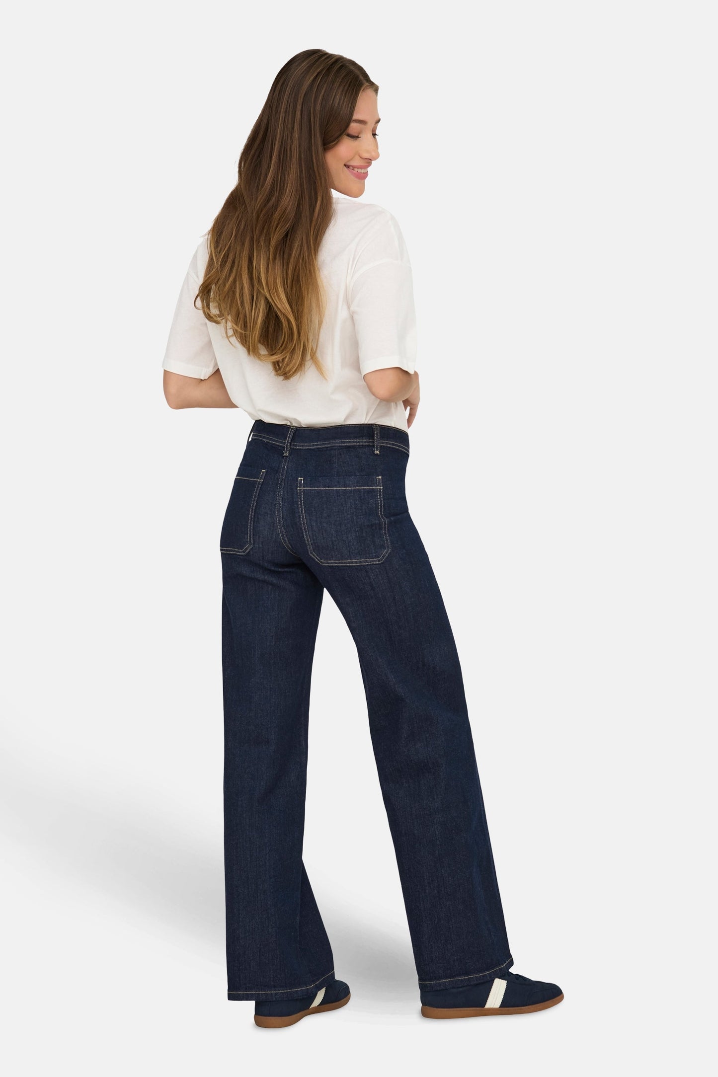 Rechtaf jeans donkerblauwe denim - JDY