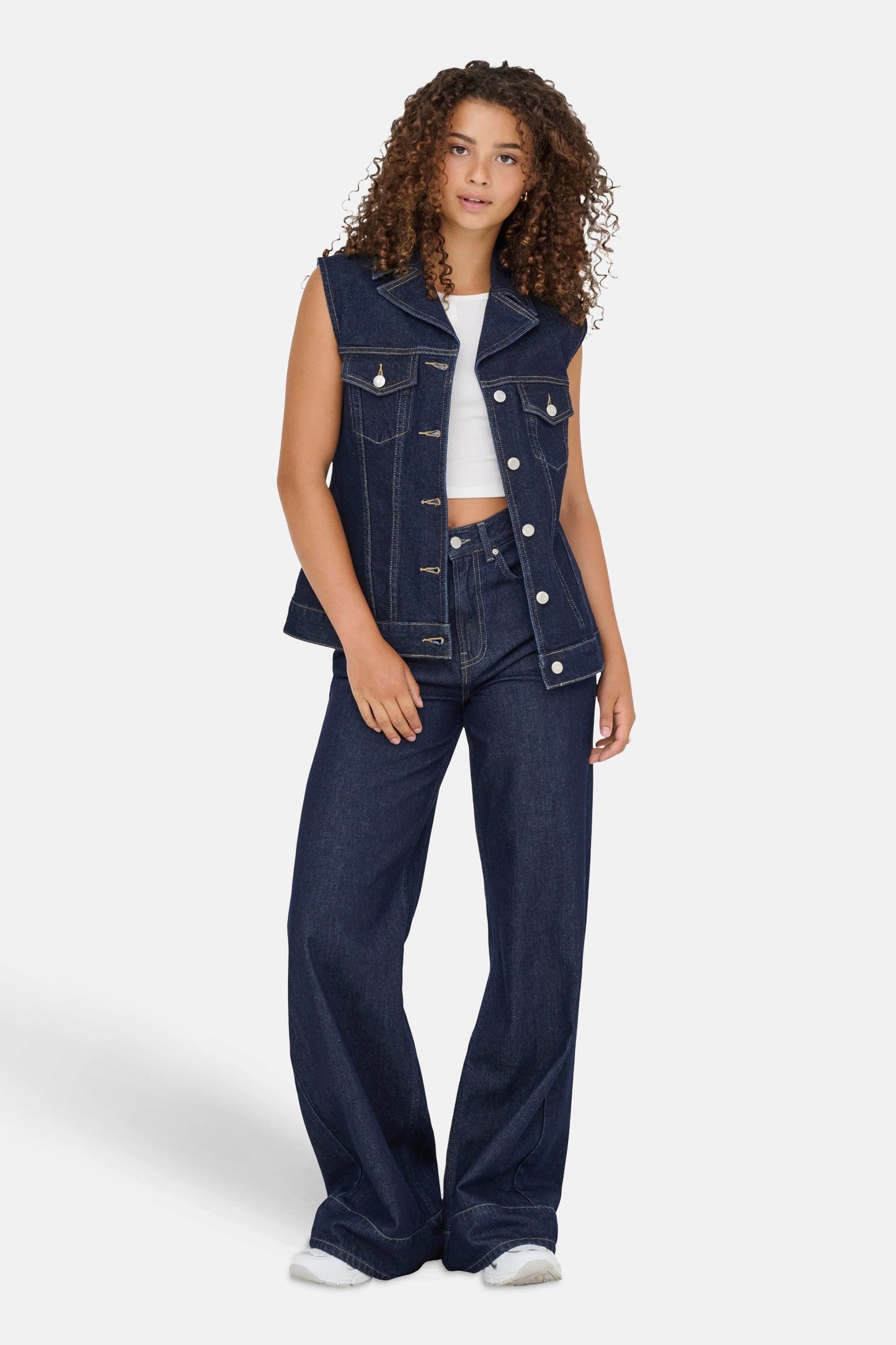 Jas (zonder mouwen) donkerblauwe denim - ONLY®