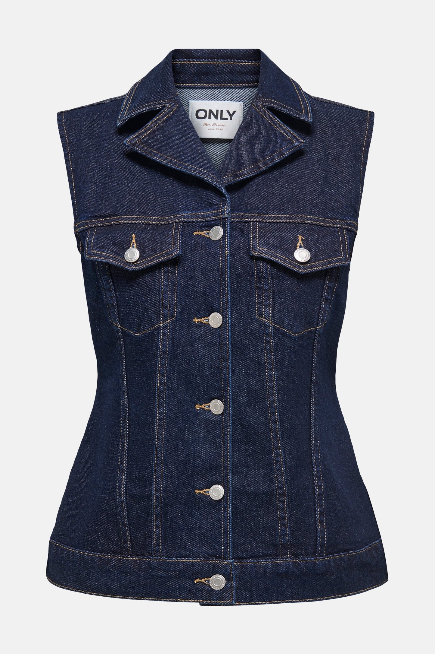 Jas (zonder mouwen) donkerblauwe denim - ONLY®