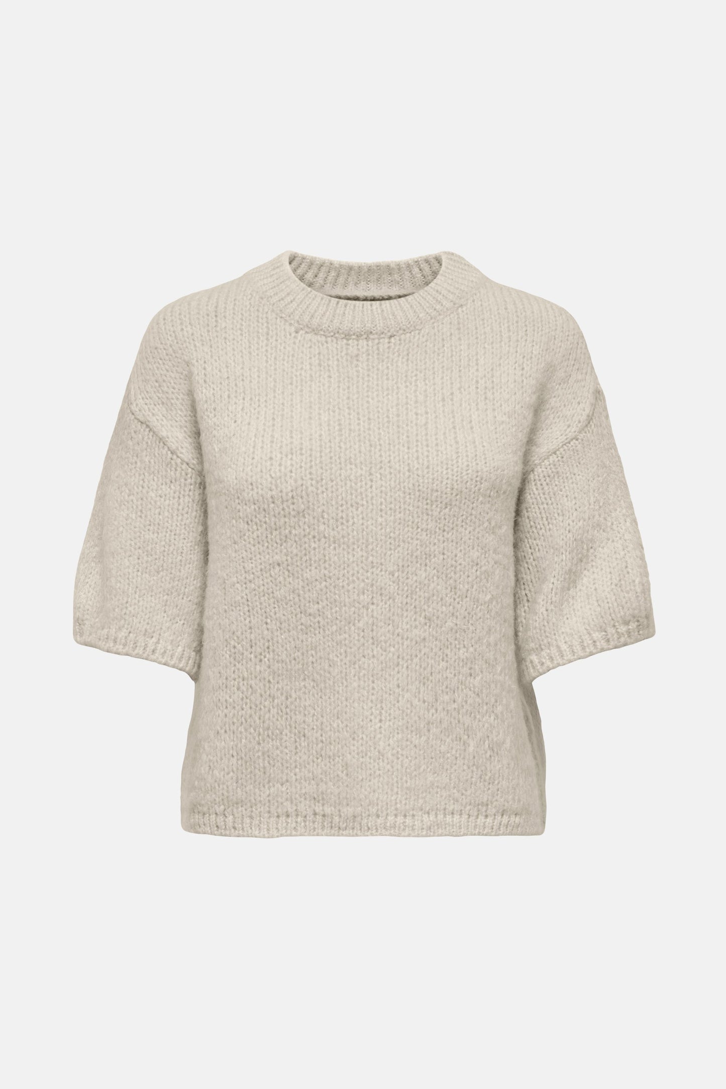 Ecru Ronde Hals Pullover