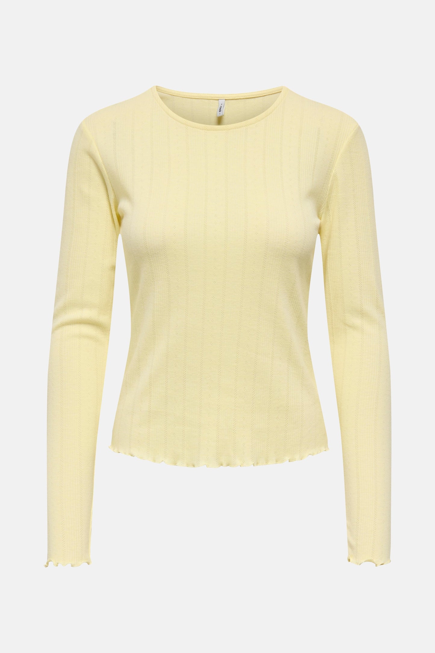Geel T-shirt met Lange Mouwen