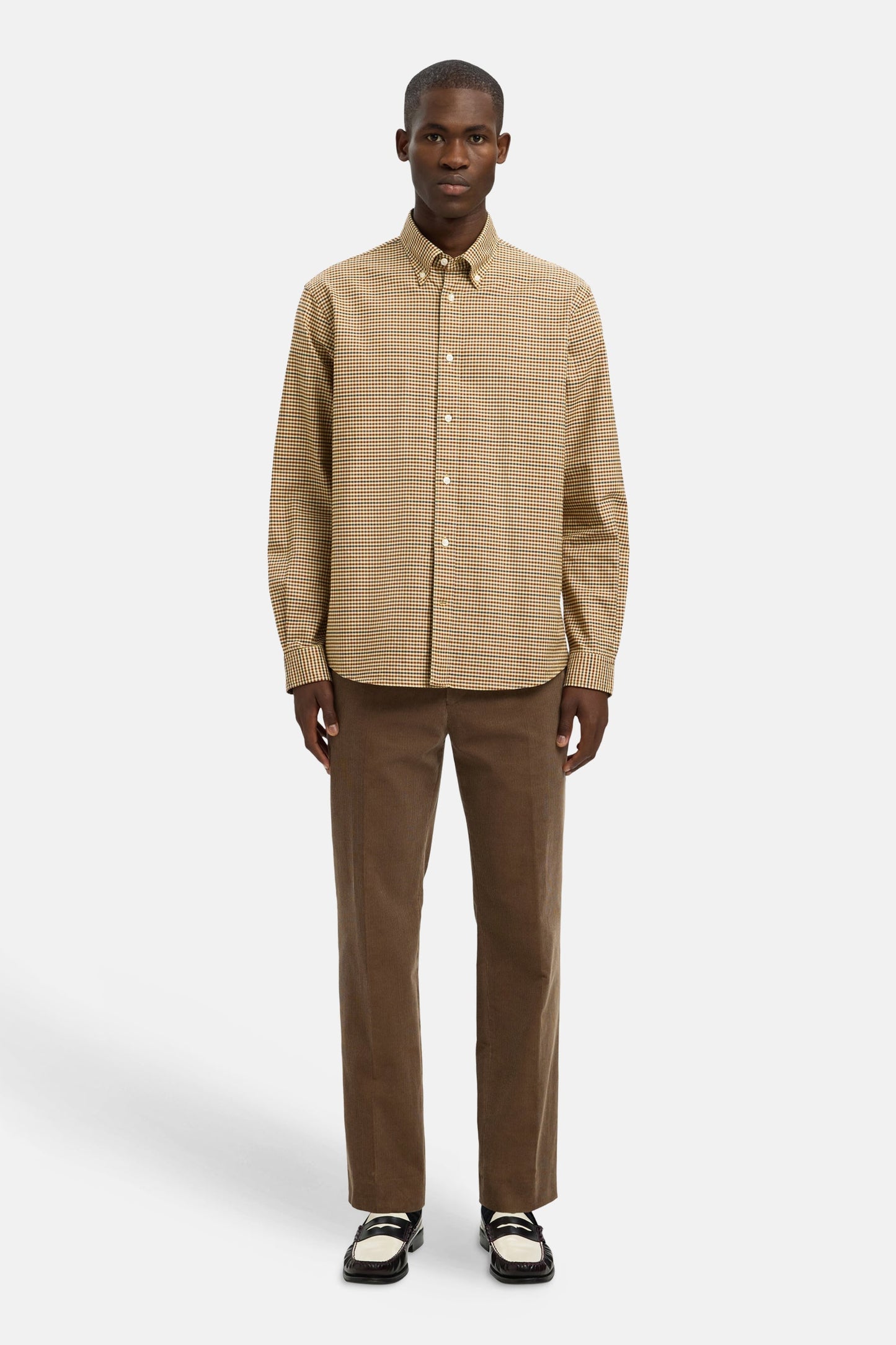 Hemd (lange mouwen) bruin - SELECTED
