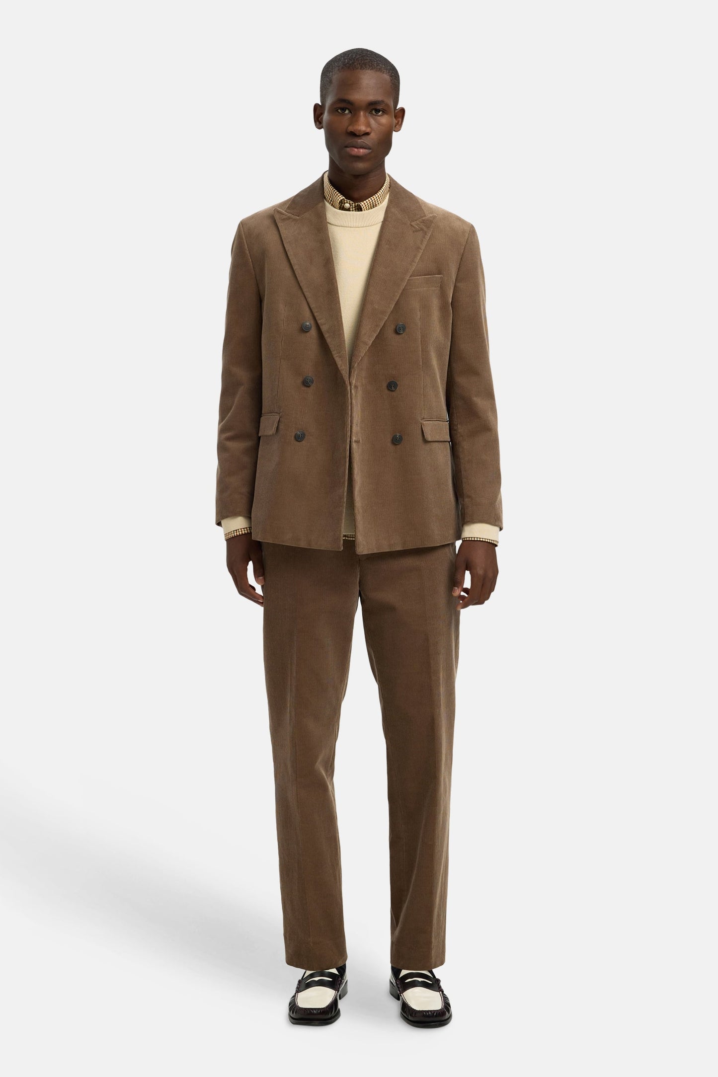 Hemd (lange mouwen) bruin - SELECTED