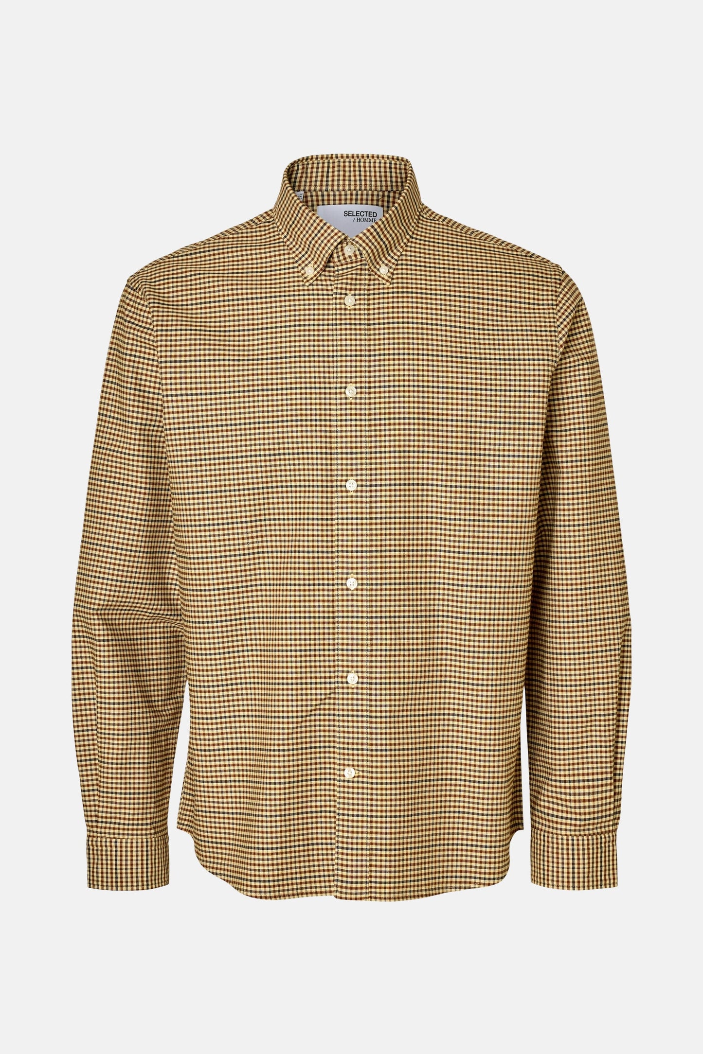 Hemd (lange mouwen) bruin - SELECTED