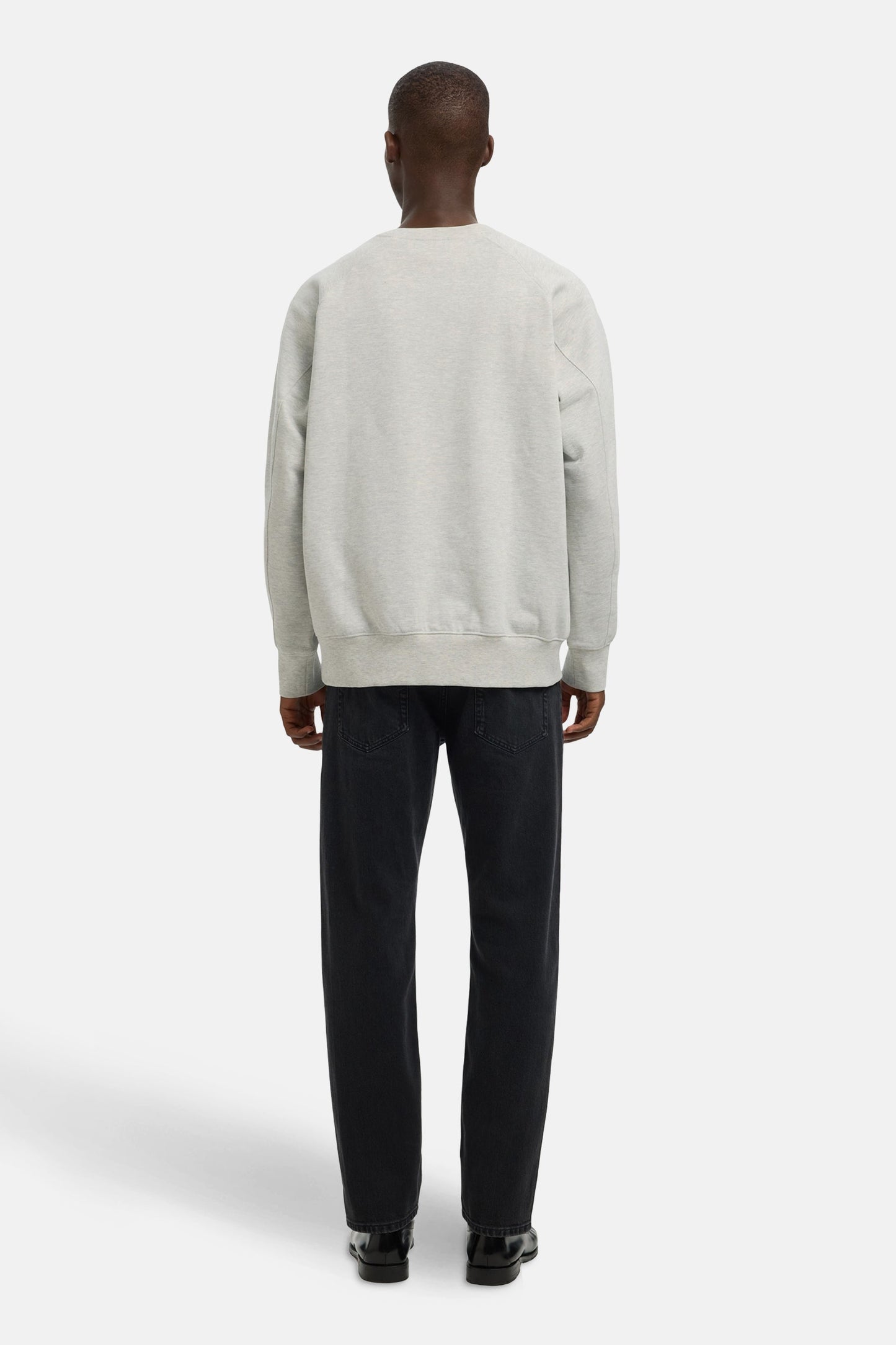 Grijze sweater met ronde hals - SELECTED