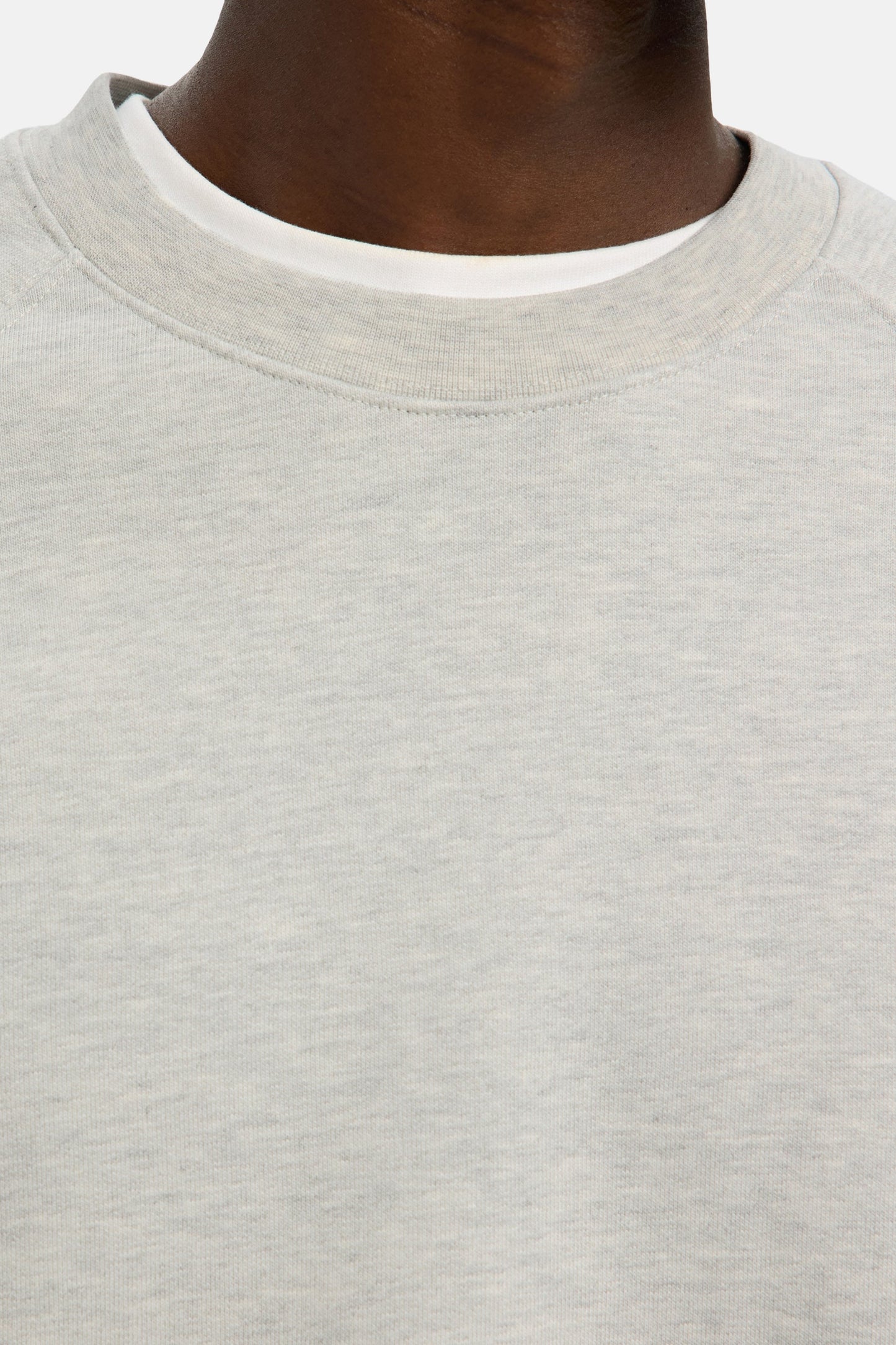 Grijze sweater met ronde hals - SELECTED