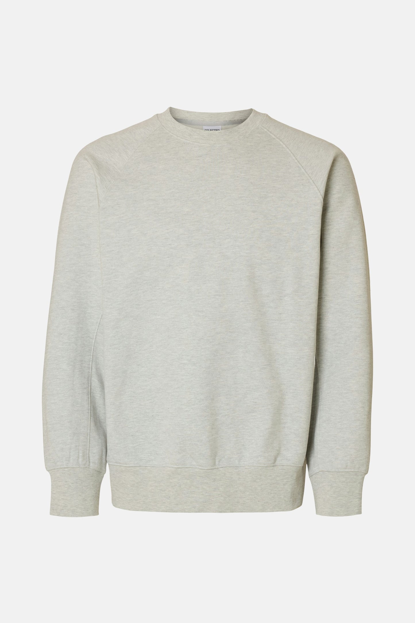Grijze sweater met ronde hals - SELECTED