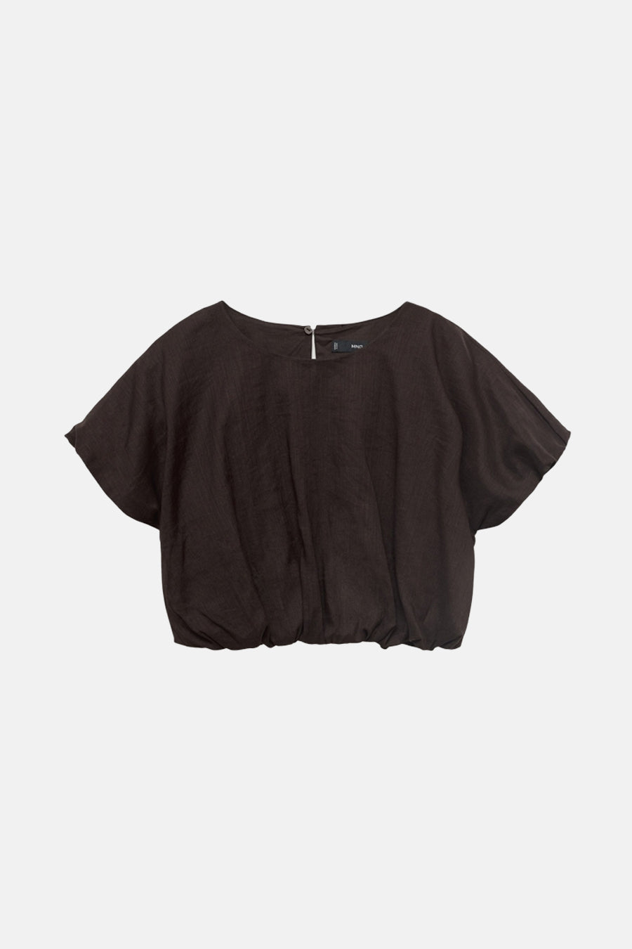 Korte Mouwen Blouse - Bruin