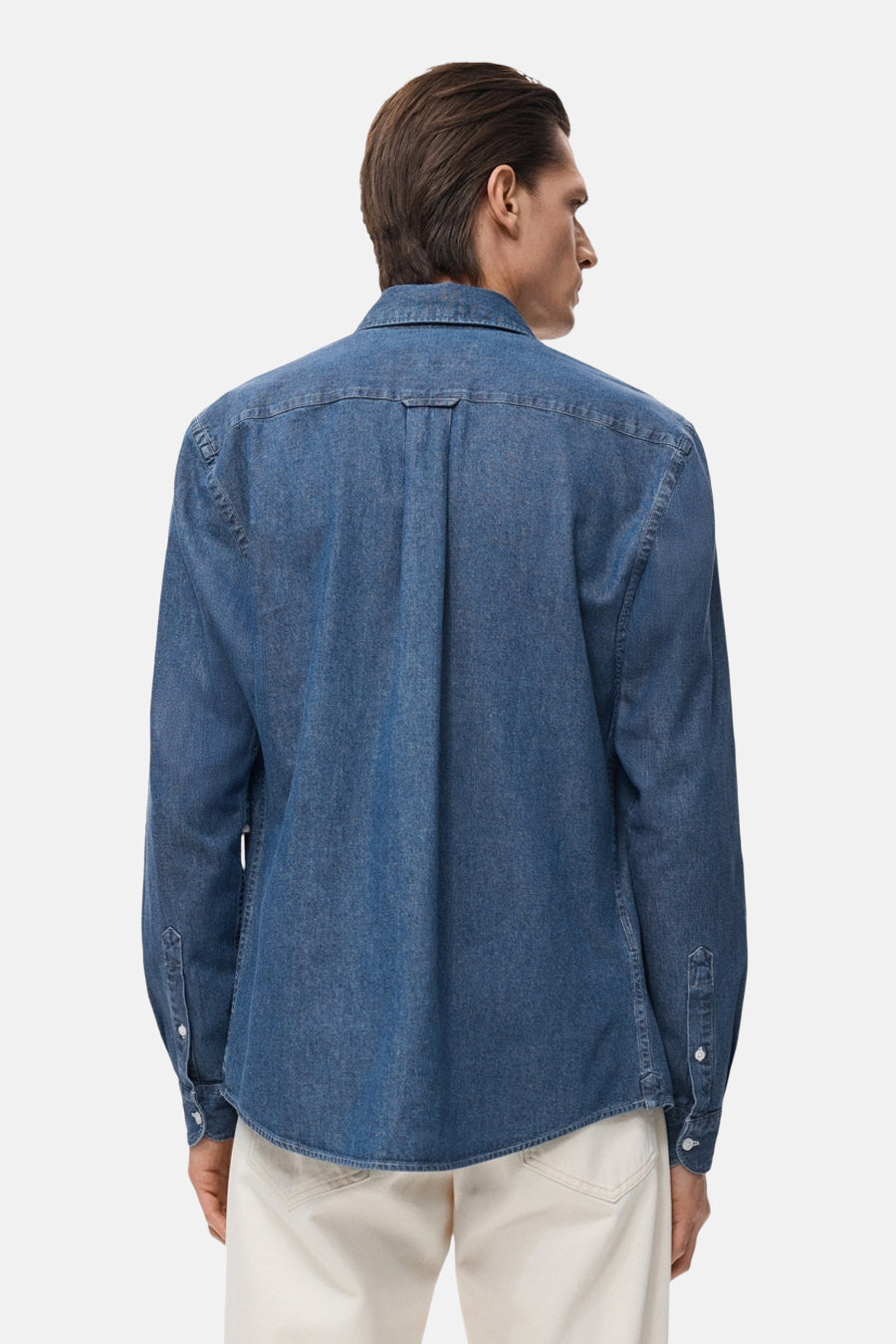 Lange Mouwen Denim Overhemd
