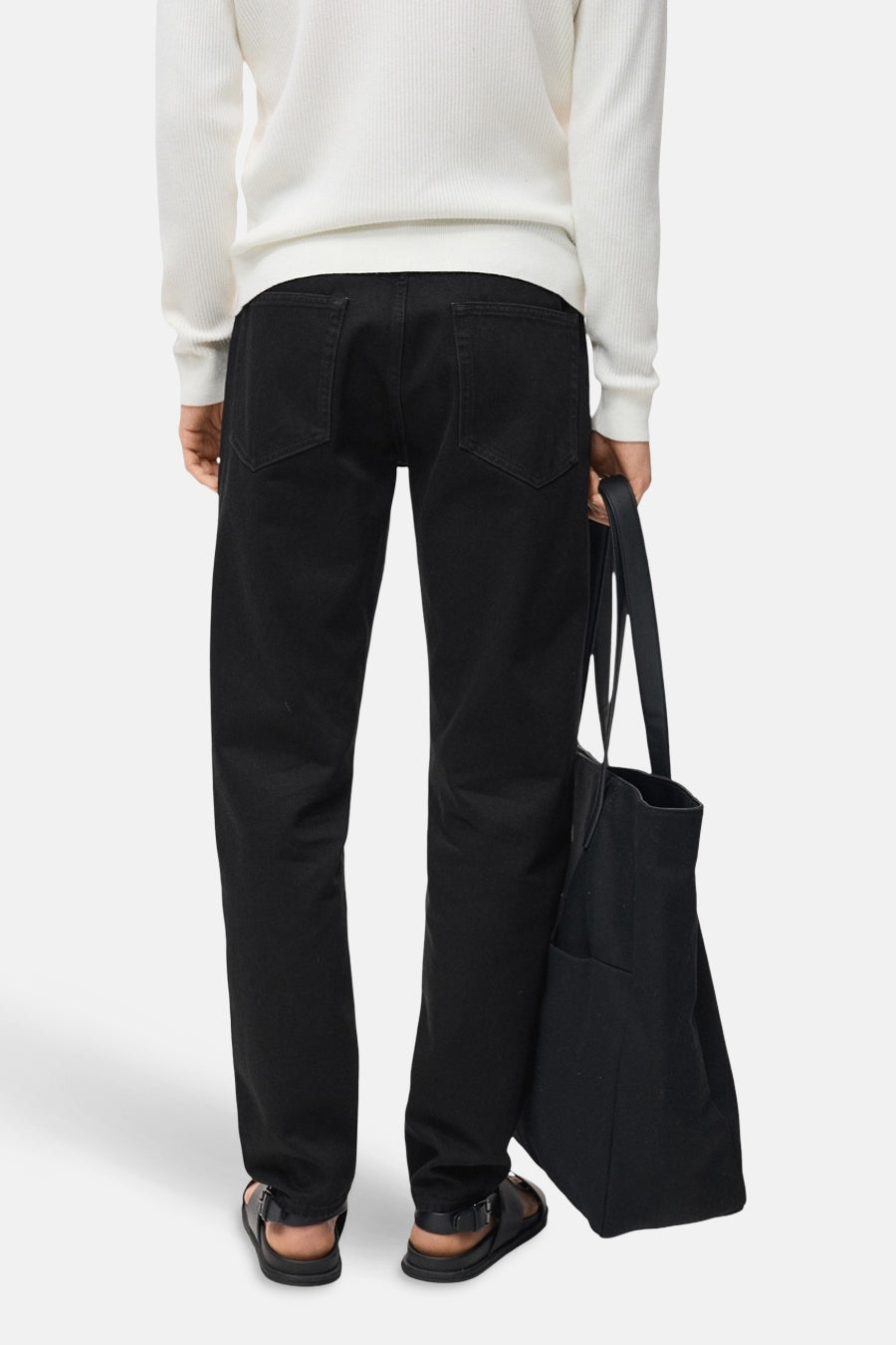 Rechte jeans donkergrijze denim - MANGO