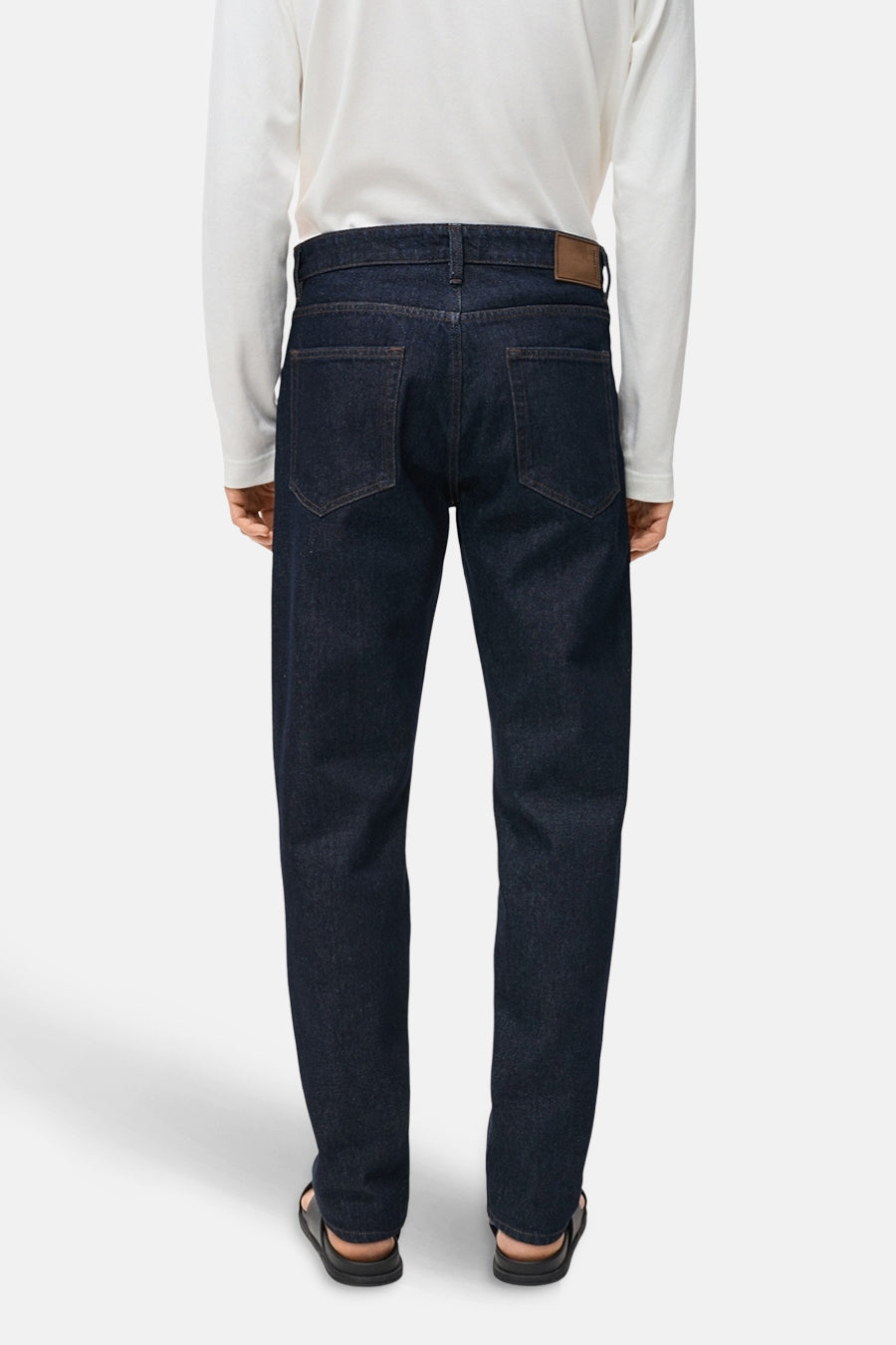 Rechtermode jeans donkerblauwe denim - MANGO