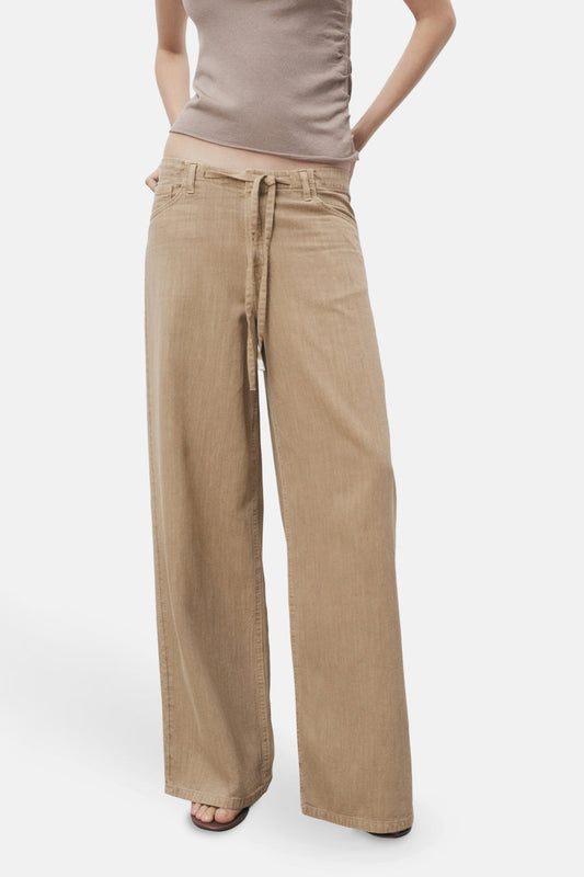 Beige Gekleurde Jeans