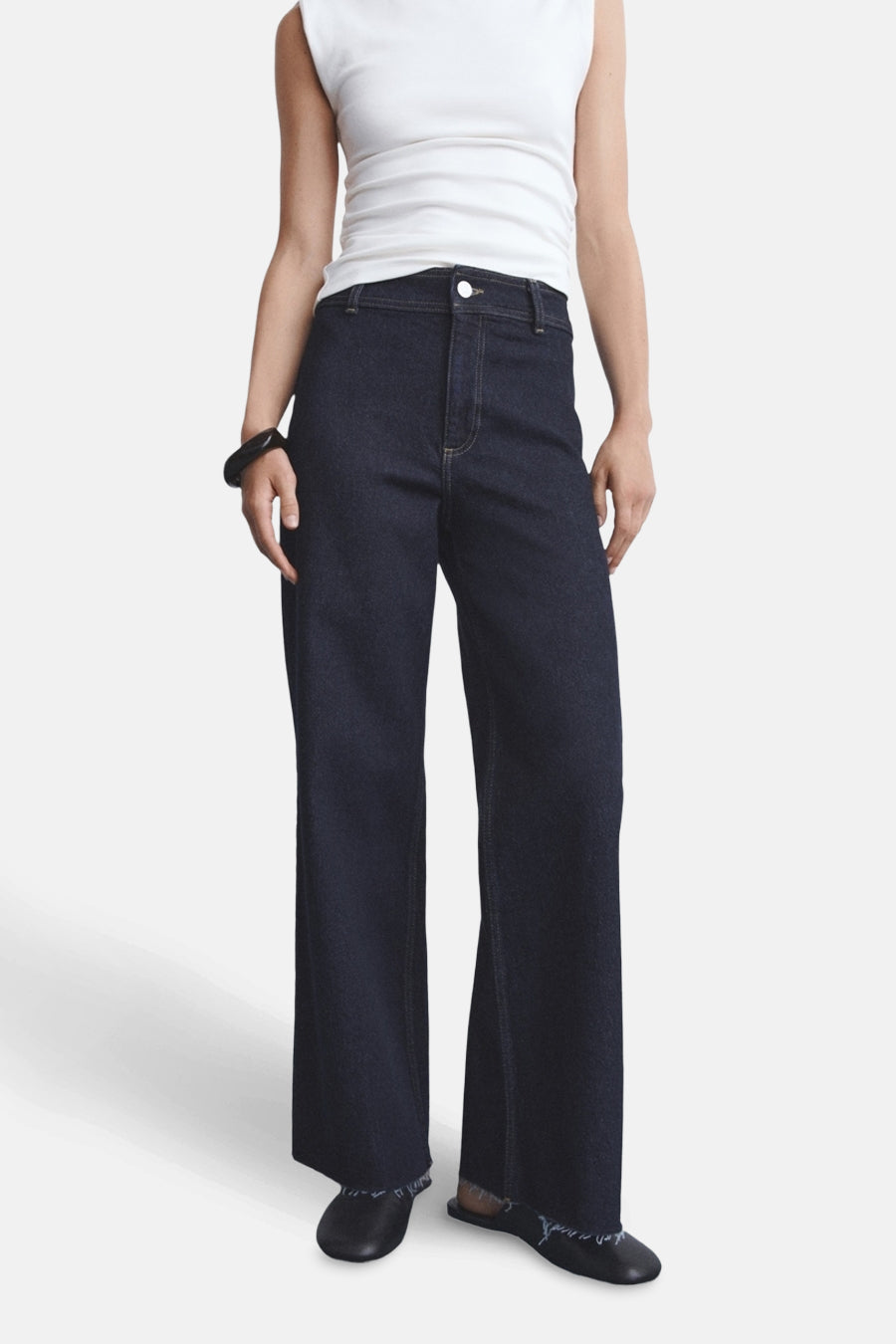 CATHERIN - Donkerblauwe Denim Jeans