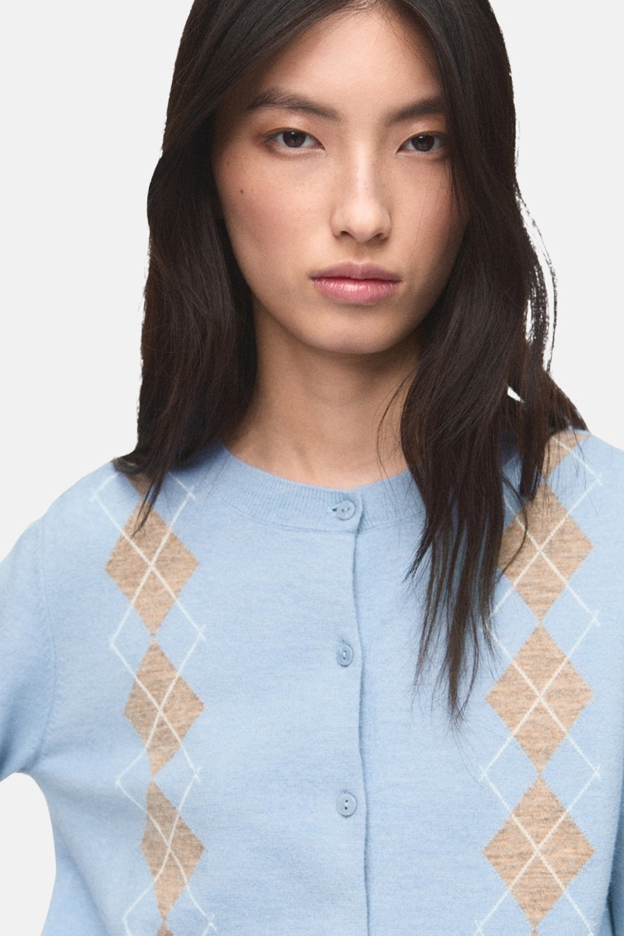 Blauwe gilet - MANGO
