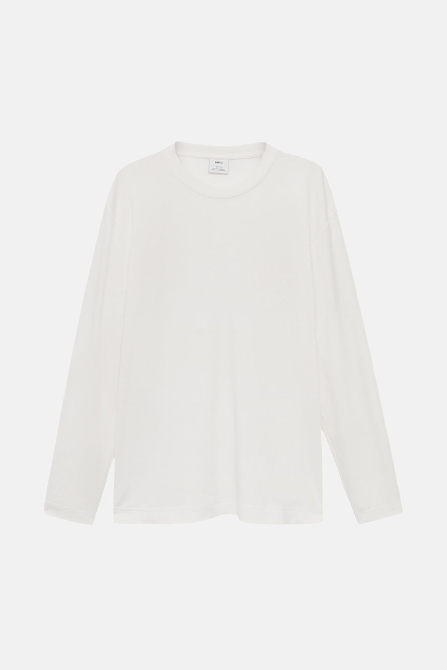 T-shirt (lange mouwen) wit - MANGO