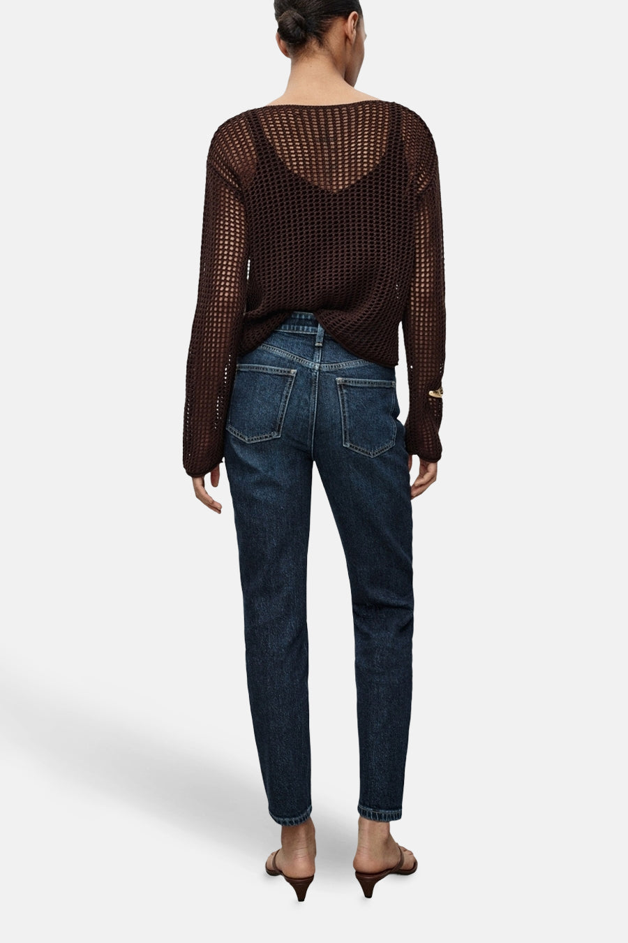 NEWMOM - Donkerblauwe Denim Jeans
