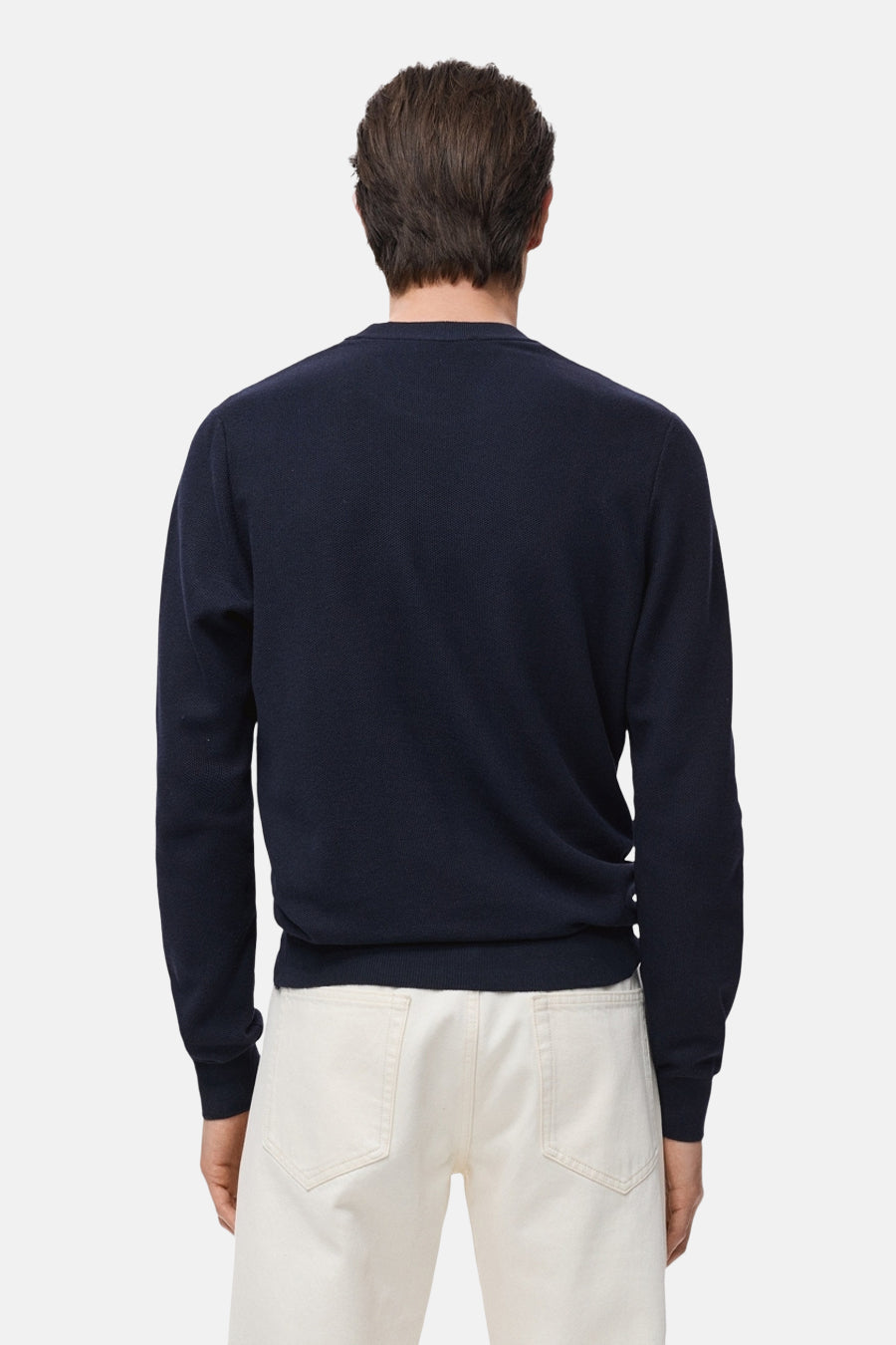 Trui met ronde hals blauw - MANGO