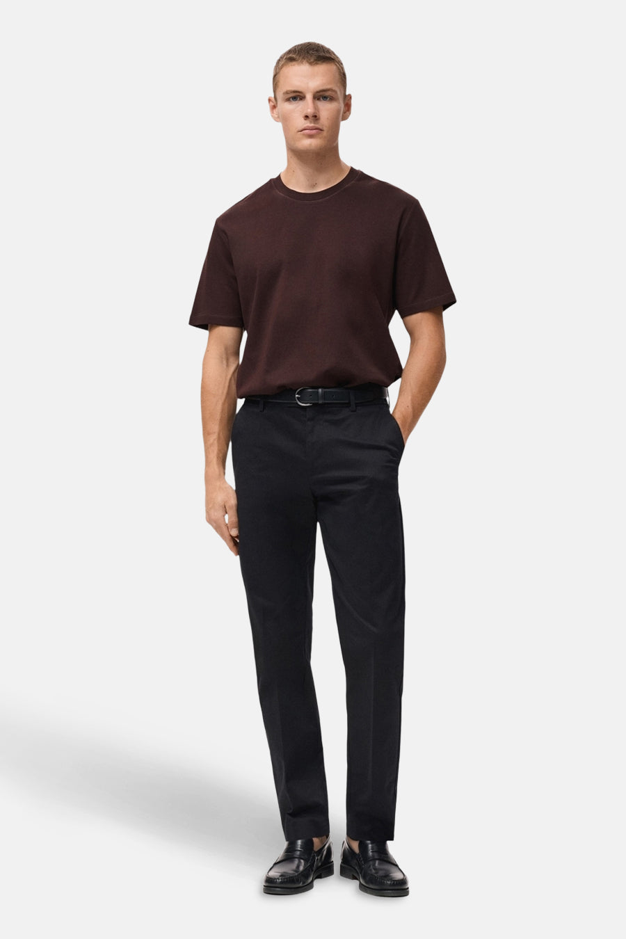 T-shirt (korte mouwen) bordeaux - MANGO