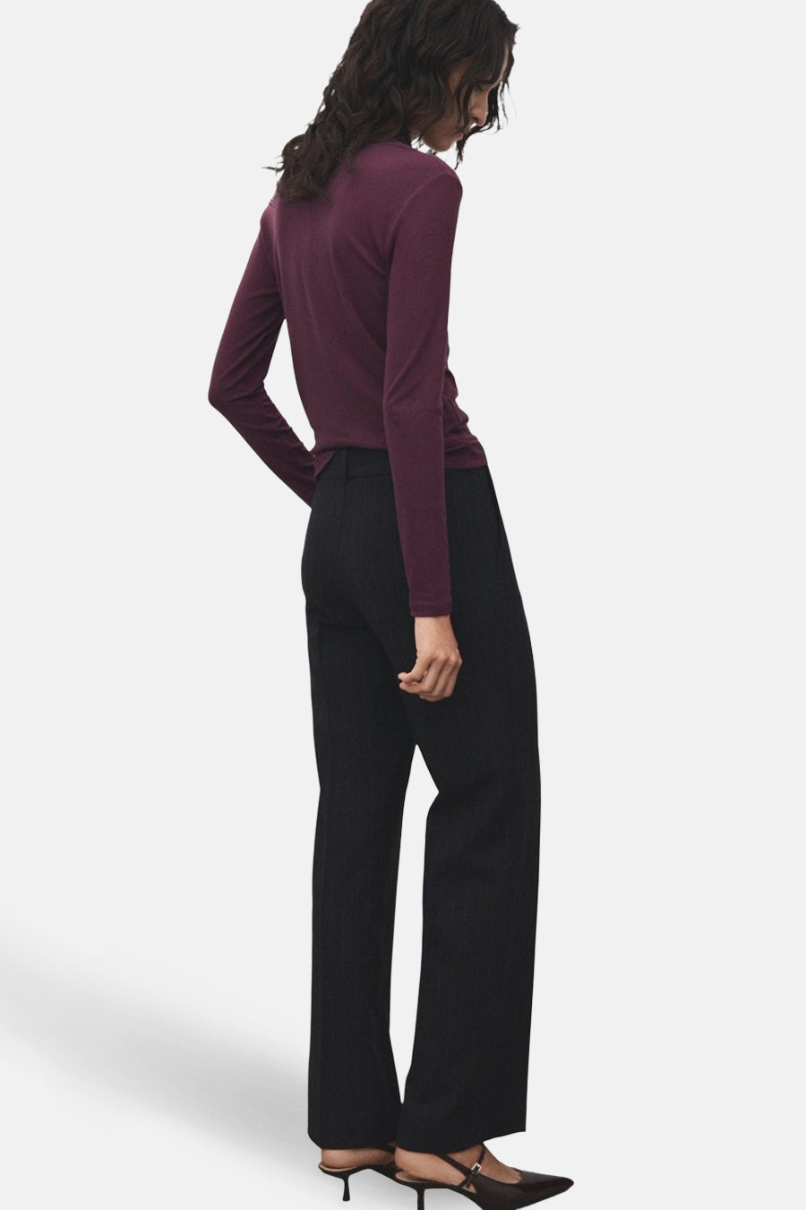 Top (lange mouwen) bordeaux - MANGO