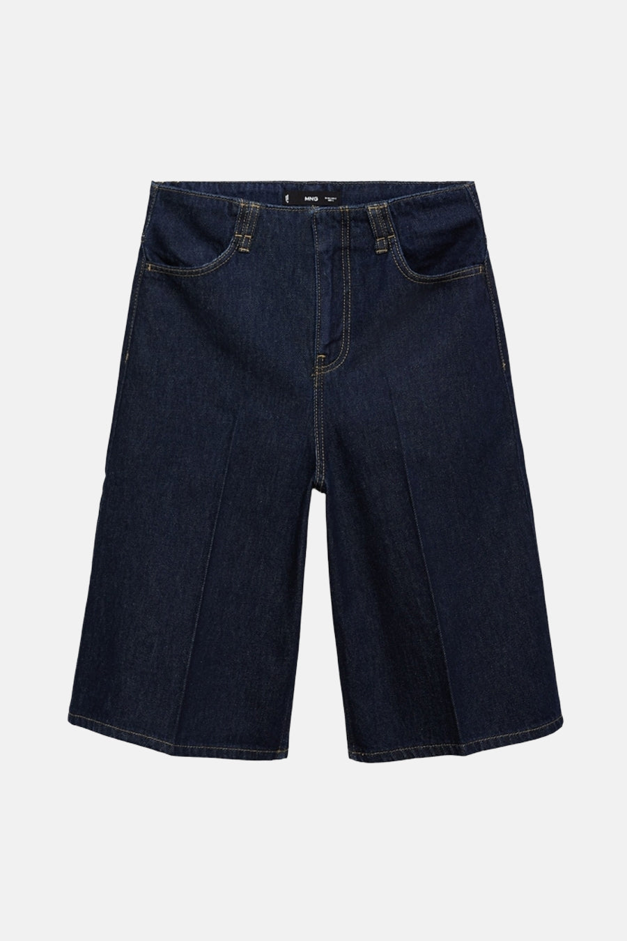 Donkerblauwe Denim Bermuda Shorts