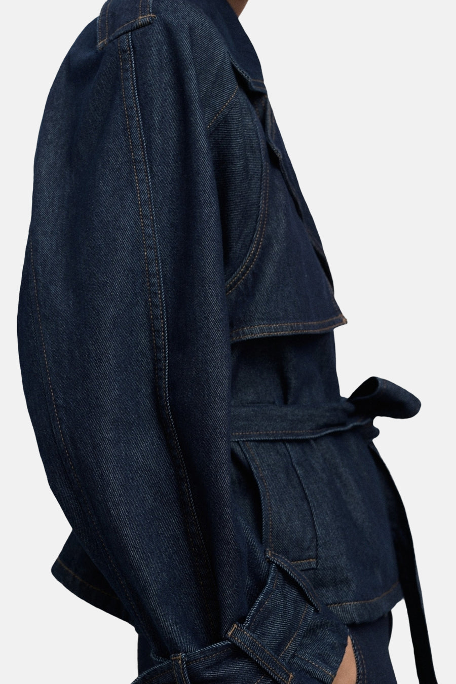 Jas - Donkerblauwe Denim Jacket