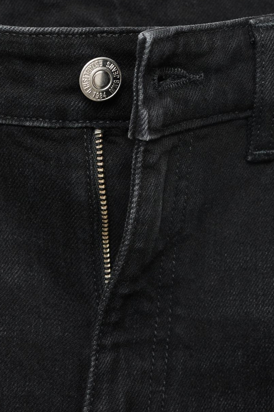 NEWMOM - Donkergrijze Denim Jeans