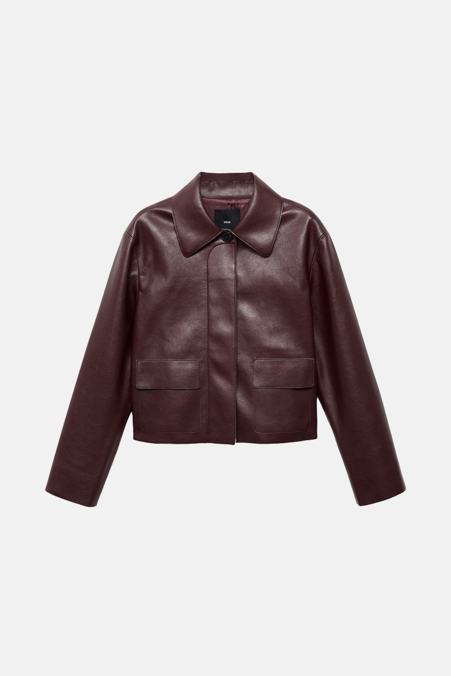 Korte jas bordeaux - MANGO