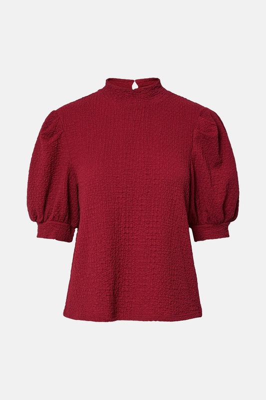 Blouse (korte mouwen) rood - PIECES®