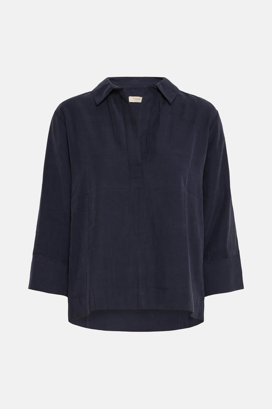 Blouse (lange mouwen) blauw - Fransa®
