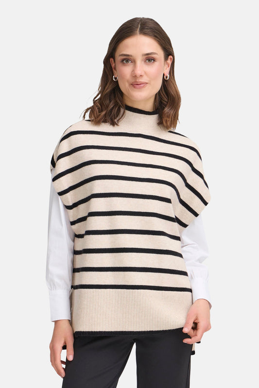 Beige Sleeveless Top