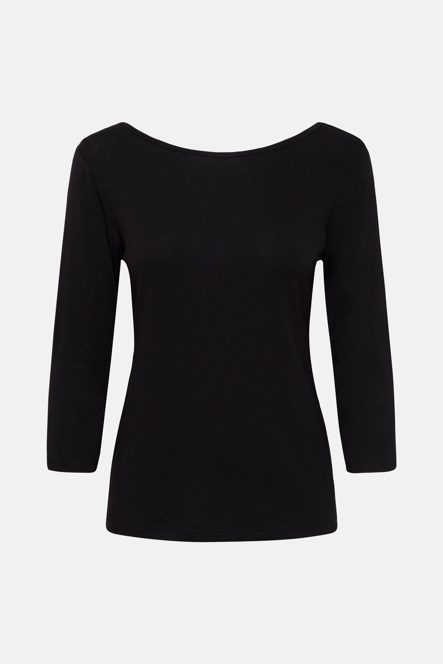 Zwarte T-shirt met Lange Mouwen
