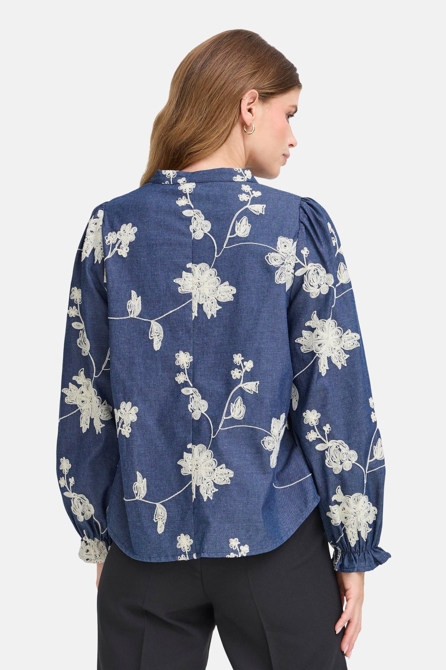 Lange Mouwen Blouse - Blauw