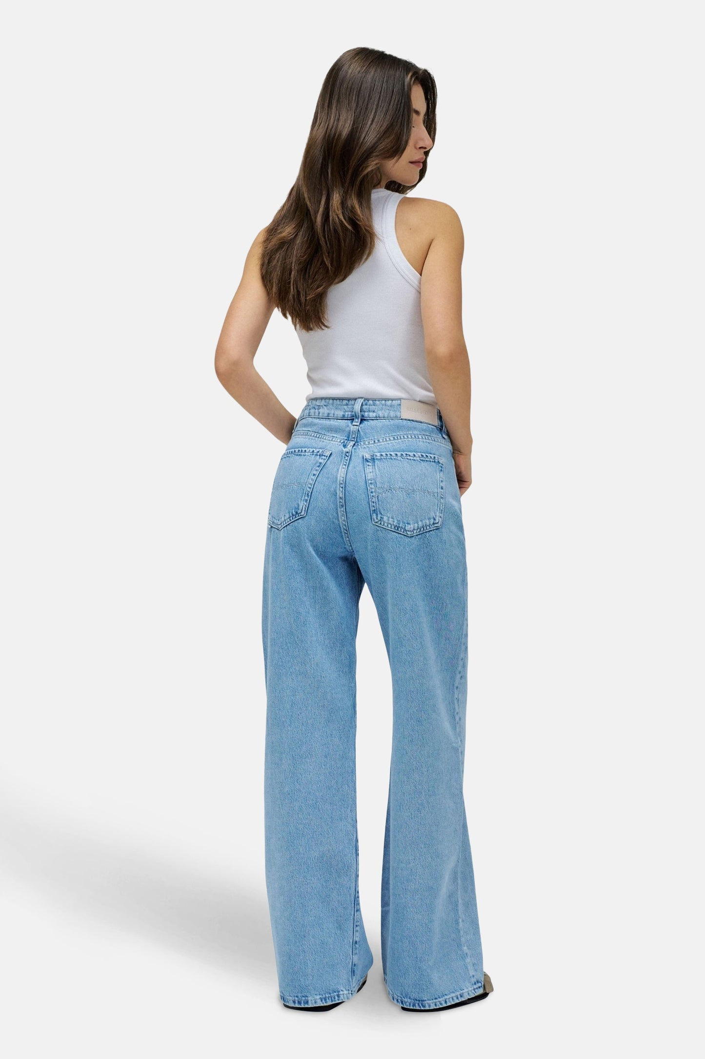 Lichte Blauwe Denim Wijdvallende Jeans - Salsa Jeans®
