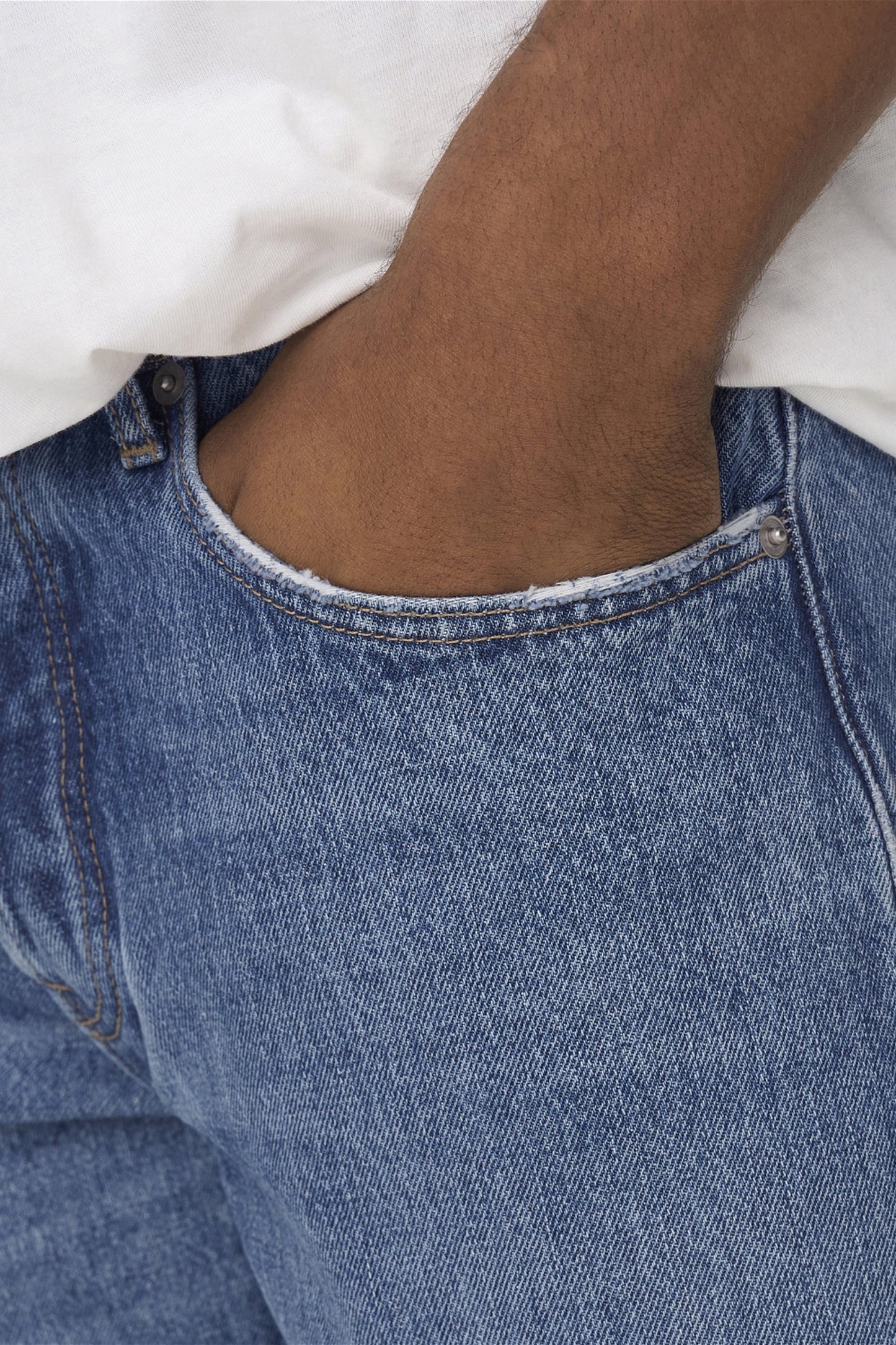 ONLY & SONS® Mid Blue Wide Leg Denim Jeans