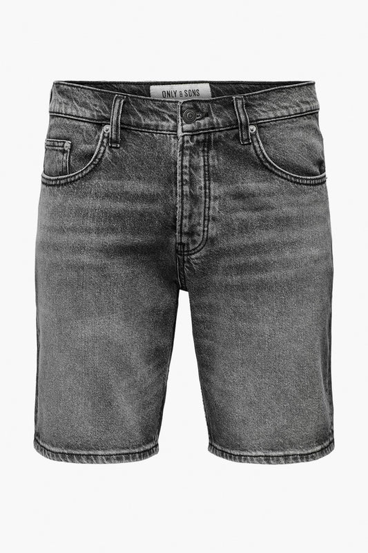 Zwarte Denim Korte Broek