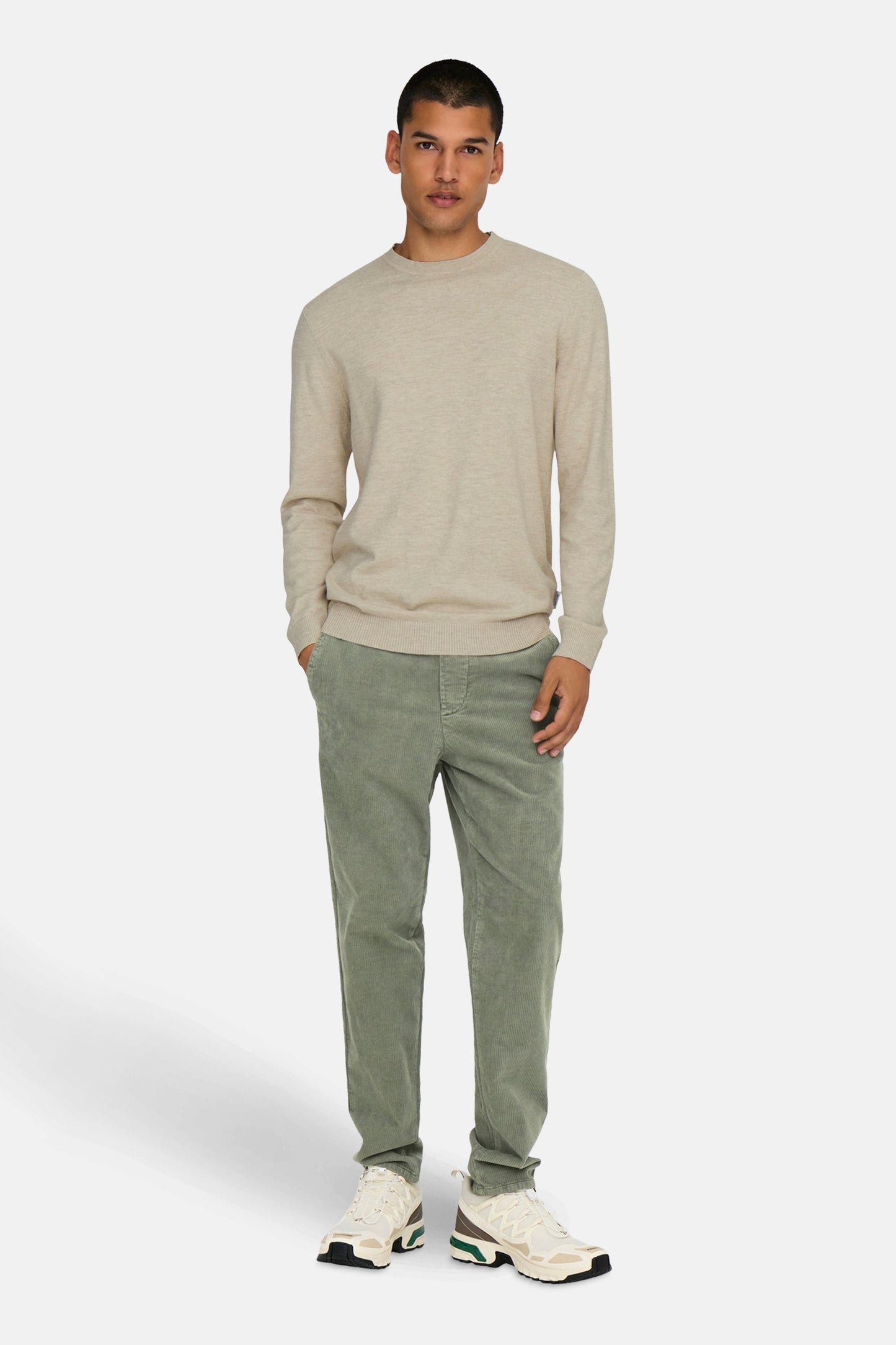 Ronde Hals Pullover - Ecru