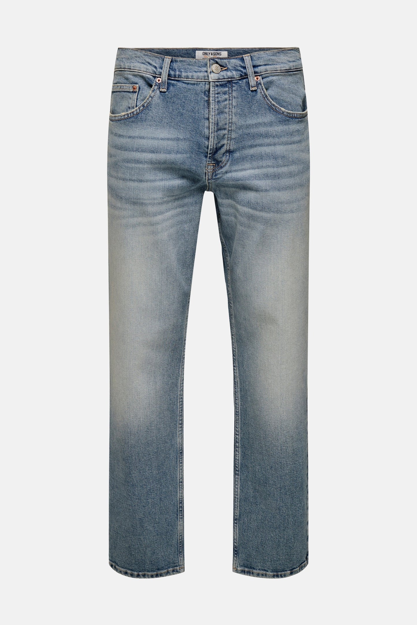 ONLY & SONS® Mid Blue Denim Rechstreeks Jeans