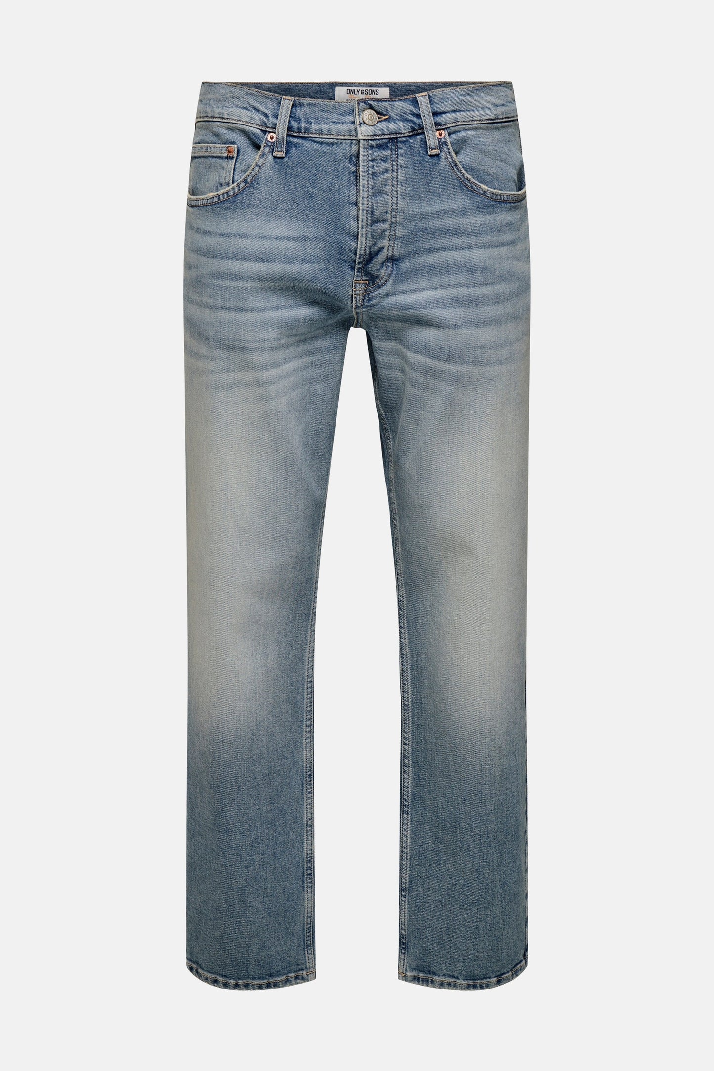 ONLY & SONS® Mid Blue Denim Rechstreeks Jeans