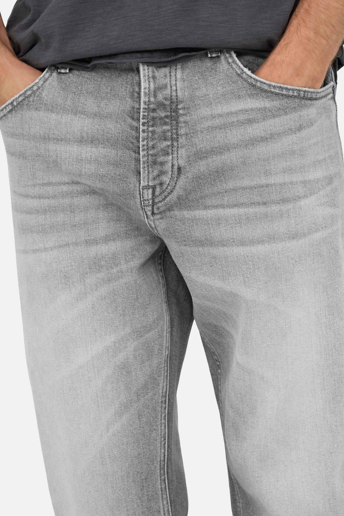 Mid Grey Denim Straight Jeans - ONLY & SONS®