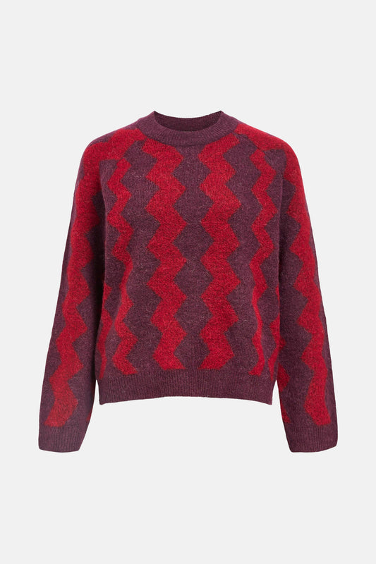 Trui met ronde hals rood - OBJECT