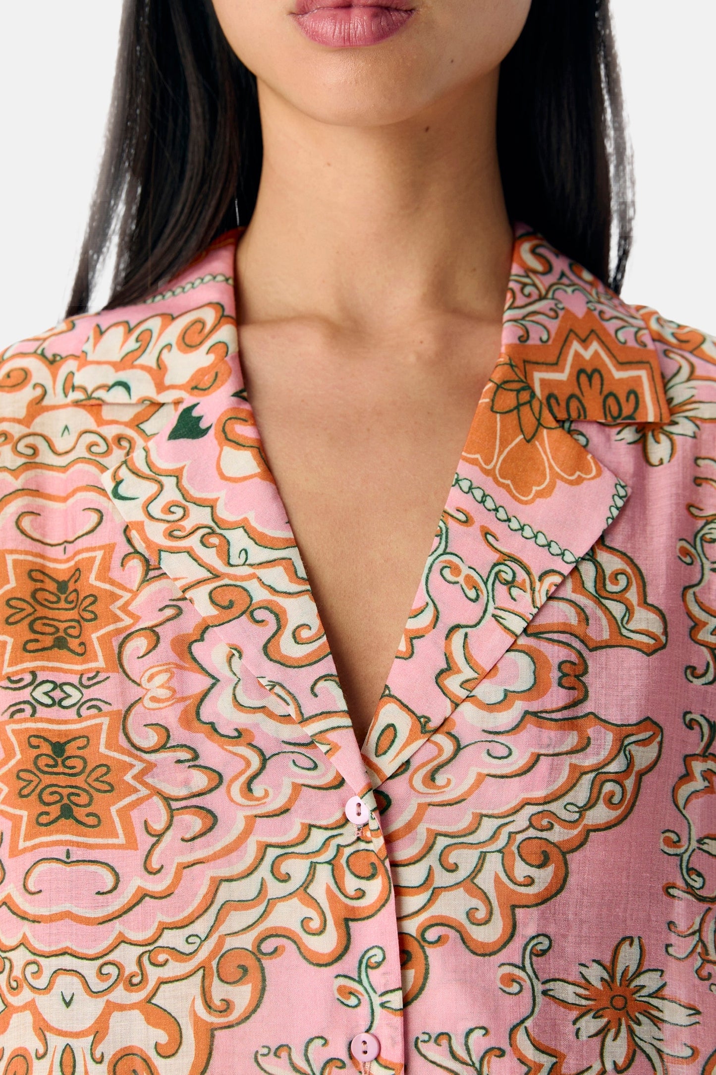 Korte Mouwen Hemd - Roze