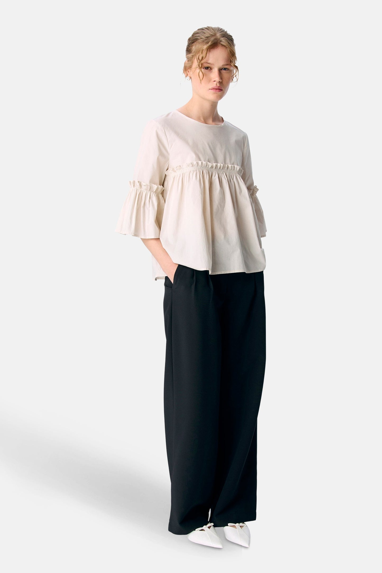Blouse 3/4 ecru - OBJECT