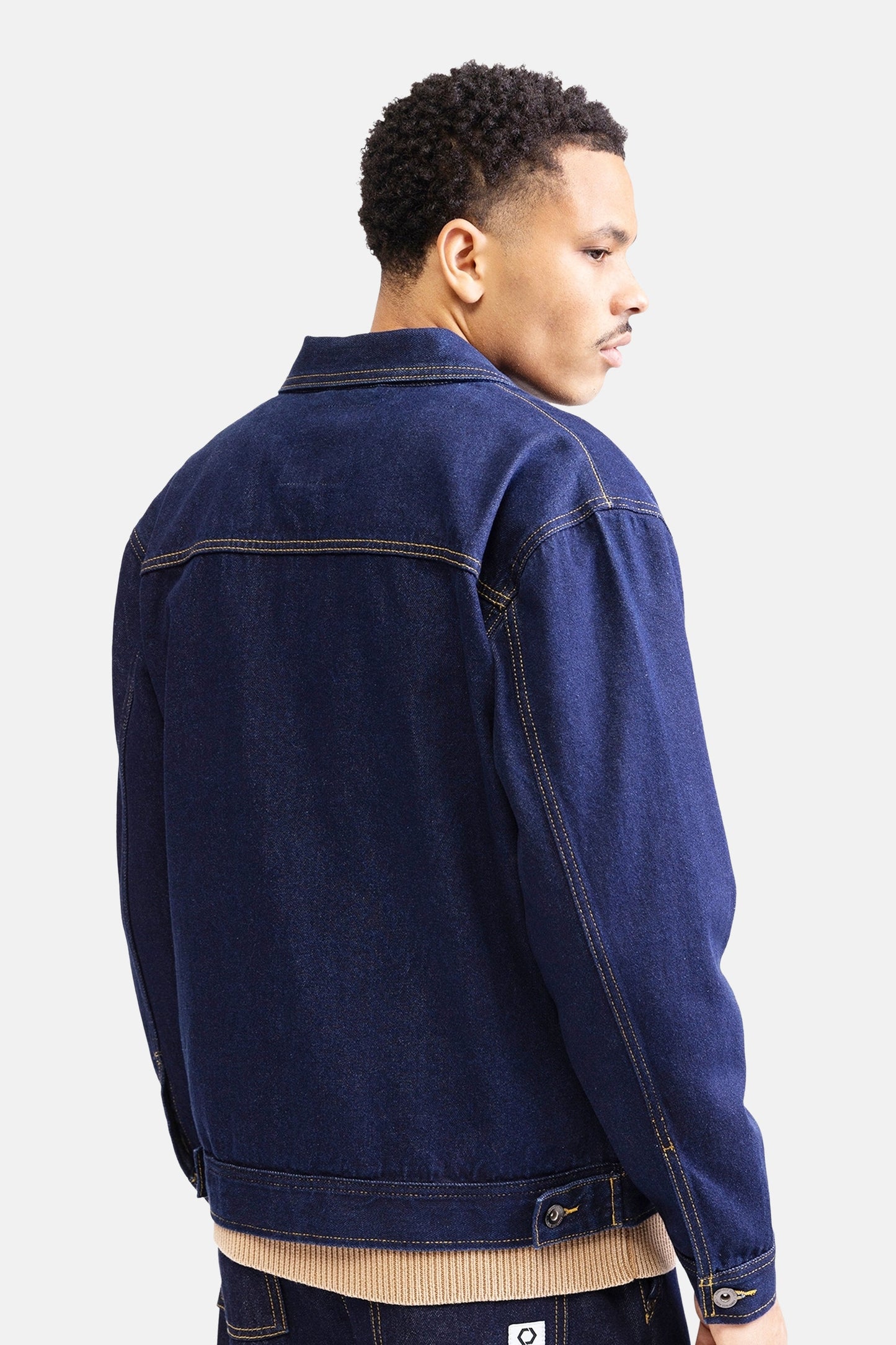 Jeansjas - donkerblauwe denim