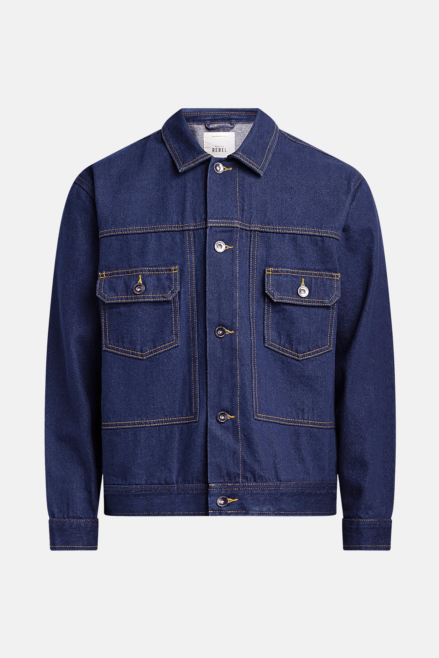 Jeansjas - donkerblauwe denim