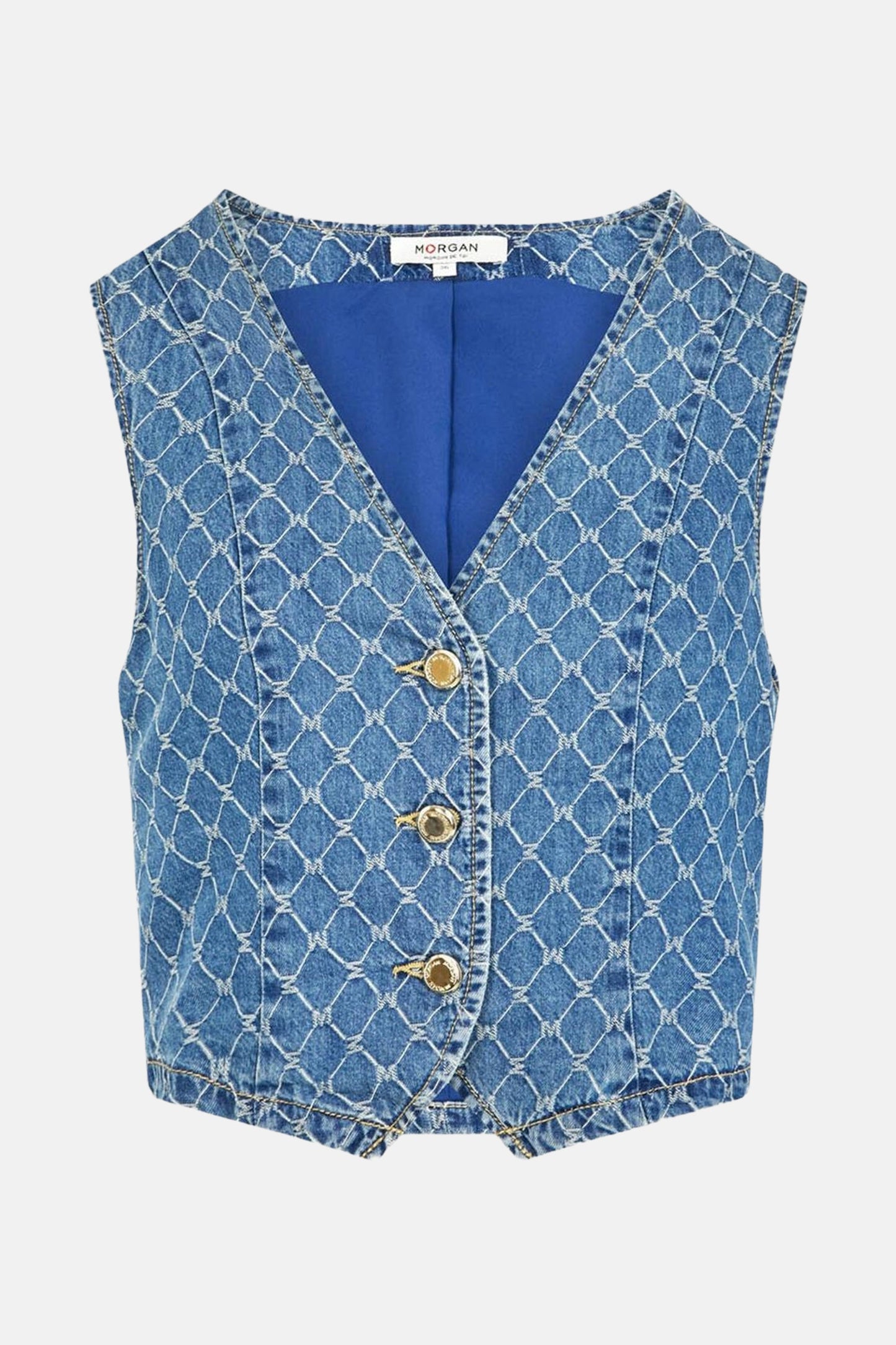 Mid Blue Denim Blazer