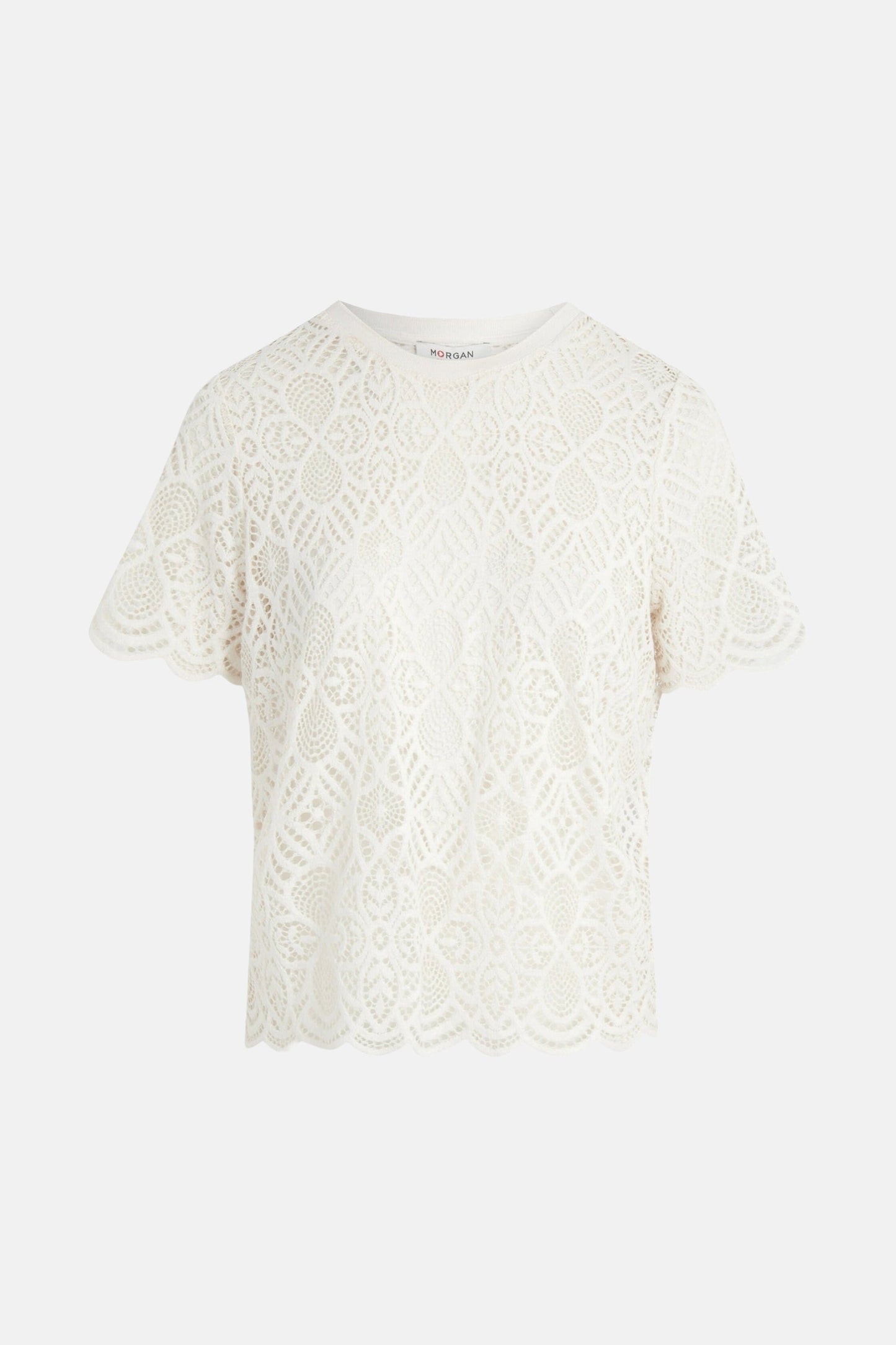 Korte Mouwen Blouse - Ecru