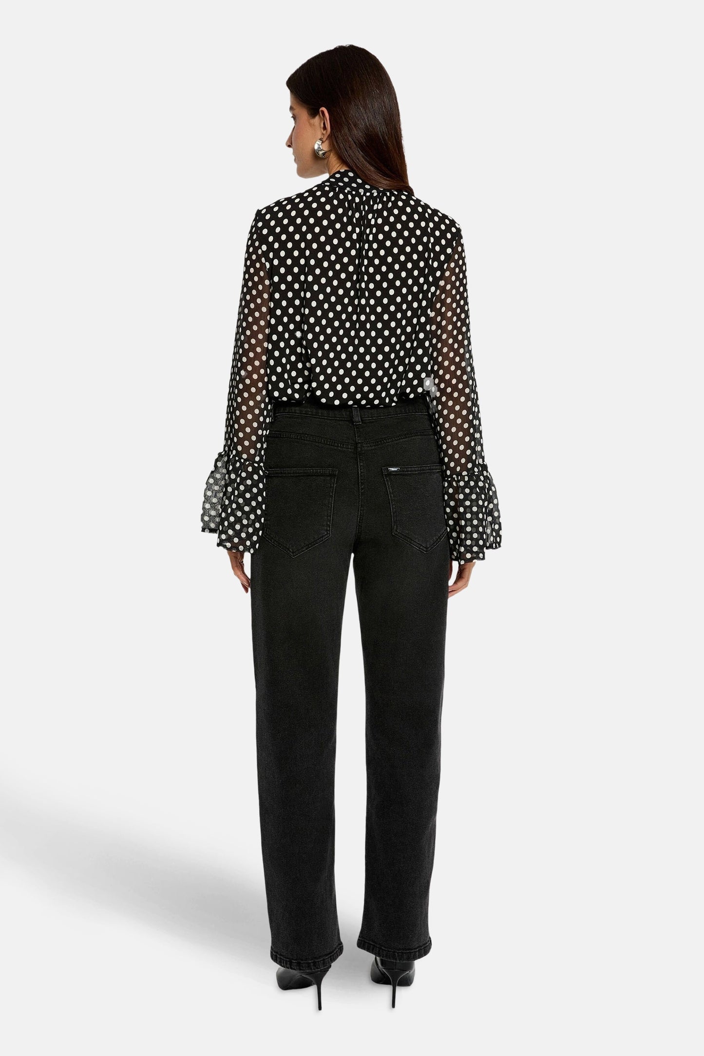 Blouse (lange mouwen) zwart - Morgan De Toi