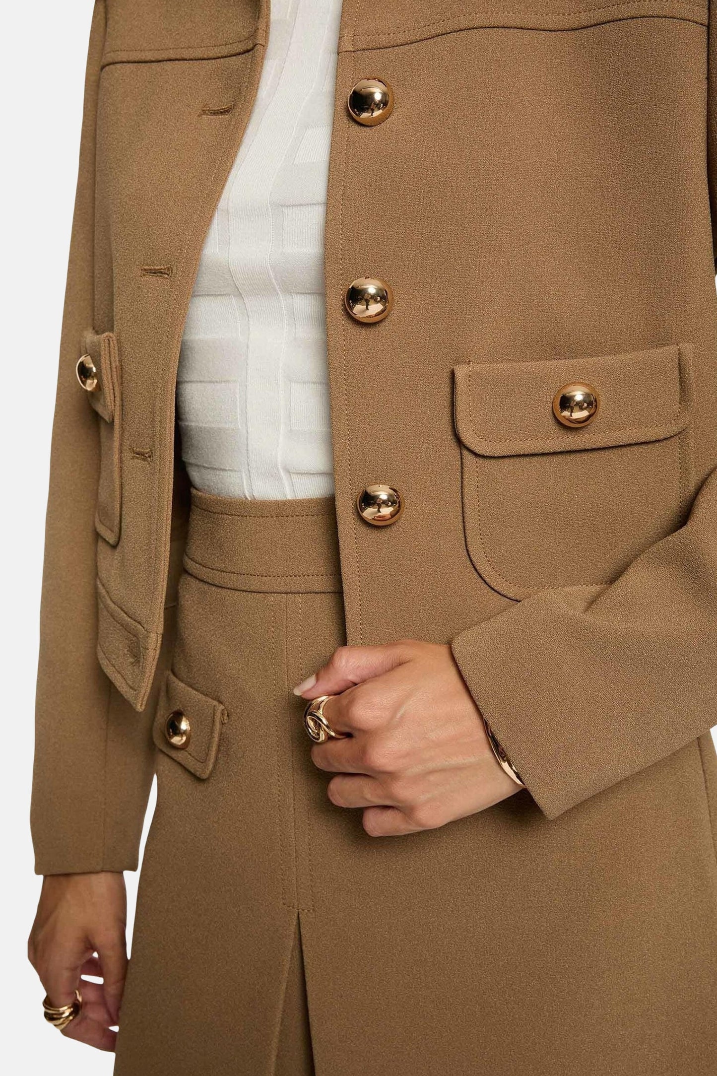 Korte jas beige - Morgan De Toi